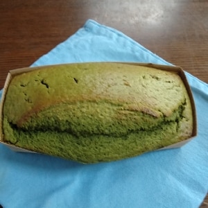 ＨＭで簡単♪抹茶黒豆パウンドケーキ